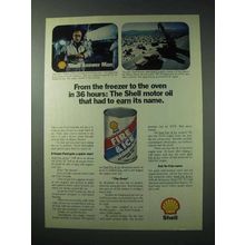 1978 Shell Fire & Ice Motor Oil Ad - Earn Its Name