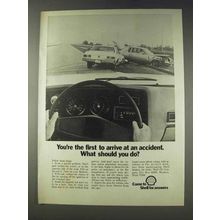 1978 Shell Oil Ad - First To Arrive at Accident