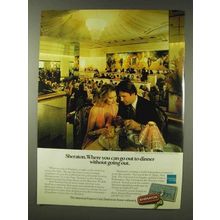 1978 Sheraton Hotel & American Express Ad - Dinner