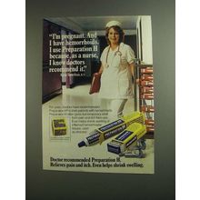 1984 Preparation H Ointment Ad - I'm Pregnant