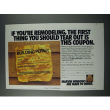 1986 Marvin Windows Ad - If You're Remodeling, The First Thing