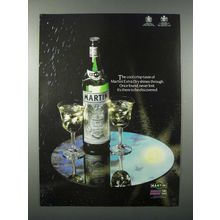 1986 Martini & Rossi Vermouth Ad - Cool Crisp Taste