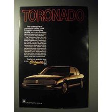 1986 Oldsmobile Toronado Car Ad - Personal Luxury