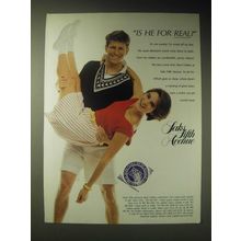 1989 Saks Fifth Avenue Real Clothes Collection Ad - Is he for real?
