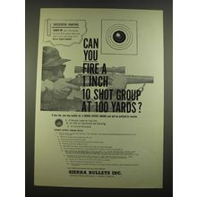 1962 Sierra Bullets Advertisement - Can fire 1 inch 10 shot group at 100 yards?