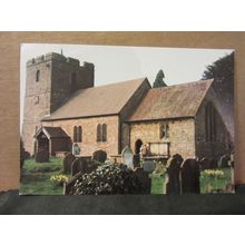ST. JOHN THE BAPTIST PARISH CHURCH, STOKESAY, SHROPSHIRE. unused postcard =