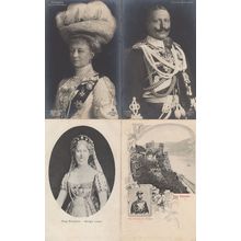 Konigin Louise Kaiserin Auguste Victoria 4x German Ruler Postcard s
