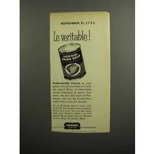1952 Hormel Onion Soup Ad - Le veritable