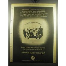 1974 Shankar Family & Friends Album Ad - Only one artist in the world performed