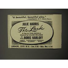 1955 The Lark Play Ad - A beautiful, beautiful play