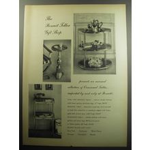 1957 Bonwit Teller Occasional Tables Ad - Oval Tier Hostess; Pedestal; Telephone