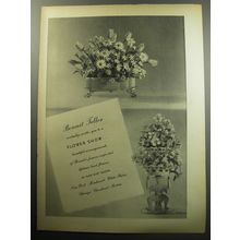 1957 Bonwit Teller Flower Show Ad - Bonwit Teller cordially invites you