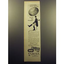 1957 Purity Cheese Advertisement - Naturally from Purity Food for Thought
