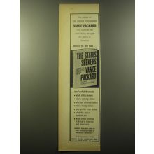 1959 David McKay Company Book Ad - The Status Seekers by Vance Packard