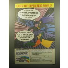 1994 Rain-Blo Bubble Gum Advertisement - Batman and Robin