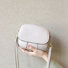 Genuine Leather Women Small Crossbody Bags Hobo Purses White