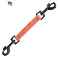 Dog Pet Prong Collar Safety Backup Clip W 3/4" x L 10.5" Coral