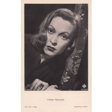 Hilde Sessak Quax The Crash Pilot Old German Film Actress Postcard