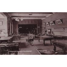A Regimental Recreation Billiard Army Room Aldershot Military Old Postcard