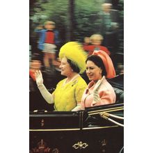 Queen Mother & Princess Margaret Royal Wave Transport Limited Postcard
