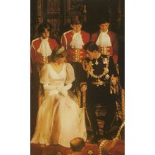 Princess Diana at the Royal State Opening Of Parliament 1981 Postcard