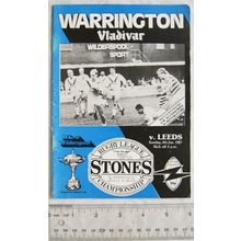 1987 programme Warrington v. Leeds