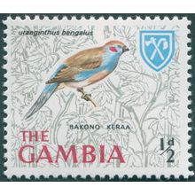 Gambia 1966 ½d Red-cheeked Cordon-bleu SG233 MNH