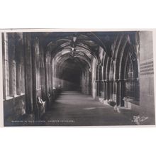 ED 259 CHESTER CATHEDRAL -SUNSHINE IN THE CLOISTERS. PRINTED POSTCARD