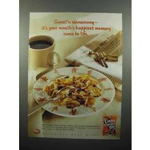 2001 Post Cinna-Cluster Raisin Bran Cereal Ad