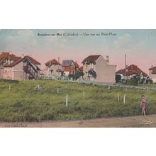 Bernieres Sur Mer Normandy Rive Plage Calvados Antique French Postcard
