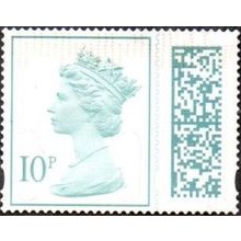 2022 Machin 10p Value. M22L QR Code. From Counter Sheet. Fine Used Off Paper