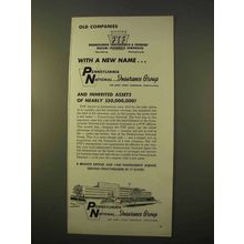 1963 Pennsylvania National Insurance Ad - Old Companies