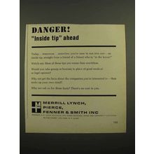 1966 Merrill Lynch Ad - Danger! Inside Tip Ahead