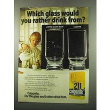 1975 Calgonite Detergent Ad - Which Glass Would You