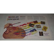 1988 Electronic Arts Deluxe Paint II Software Ad - Master Art With Flying Colors