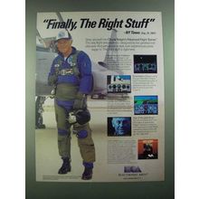 1988 Electronic Arts Chuck Yeager's Advanced Flight Trainer Software Ad