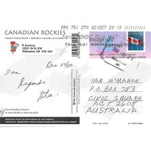 Canada. #PCF-CR068 Rockies Canada., Type E, USED 2002, black format