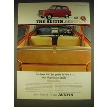 1963 Austin A40 Car Ad - The shape isn't just pretty to look at