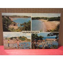 multiview, SAUNDERSFOOT, PEMBROKESHIRE. unused postcard Colourmaster =