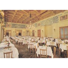 Hotel Britannia Excelsior Lago Di Como Cadenabbia Interior Italy Postcard