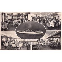 P&O Strathmore Ship Interior Real Photo Postcard