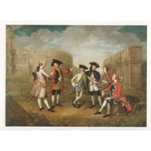 British Connoisseurs in Rome James Russel Tate Gallery Painting Postcard