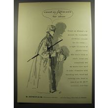 1953 B. Altman Raincoat Ad - Count on Altman's for ideas