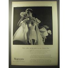 1953 Warner's Corselette Ad - Paris cables: all the news on one eloquent line