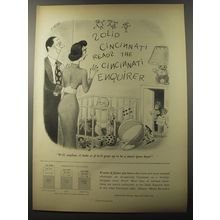 1953 Cincinnati Enquirer Newspaper Ad - Cartoon by Richard Taylor - Well, Anyhow