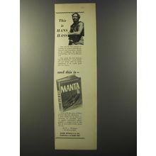 1953 Rand McNally Book Advertisement - Manta by Hans Hass