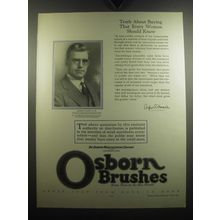 1926 Osborn Brushes Ad - Truth about buying that every woman should know