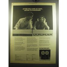 1975 Dokorder 7140 Tape Recorder Ad - After you look at Teac, listen to Dokorder