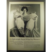 1960 Warner's Social Whirl Girdles Advertisement - Twice-Slimmed Front And back