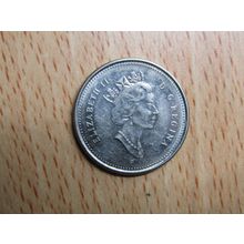 2001 Queen Elizabeth ll 25 Cents Canada Coin